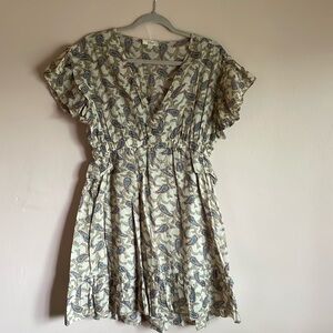 Paisley ruffle sundress